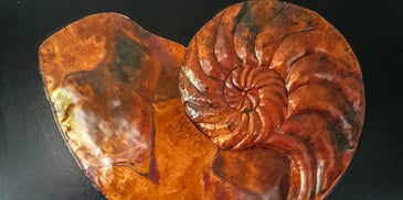 Copper Nautilus by Richard Andreucetti Irish Visual Artist